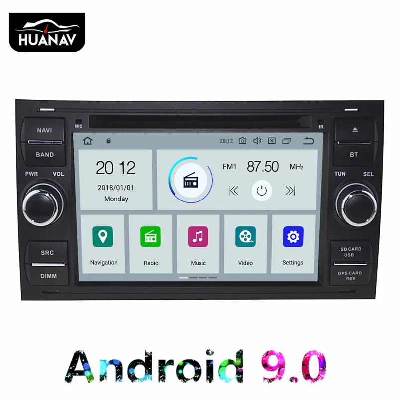 Android9.0 автомобильный DVD плеер GPS Навигация стерео Мультимедиа для Ford Focus 2004 2011