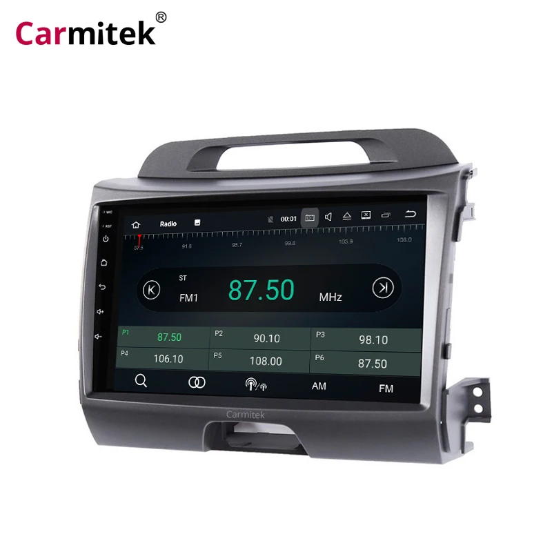 Cheap Android 2 din car DVD Multimedia Radiofor KIA Sportage 2010 2011 2012 2013 2014 2015 2016 Touch screen Bluetooth WIFI  SWC 2