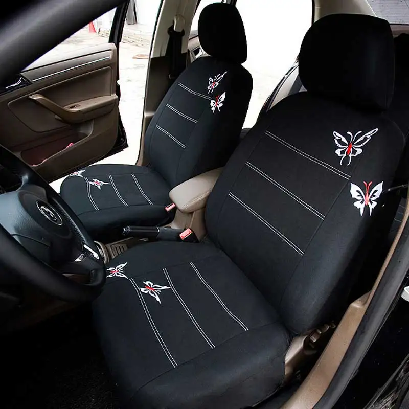 

Embroidered butterfly car seat cover auto seat covers for ford escape gentra lacetti lanos fiesta sedan edge everest matic senia