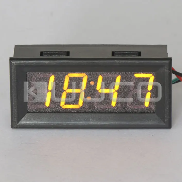 24 hour Digital Clock Yellow Led display Car Clock/Digital Meter/Panel