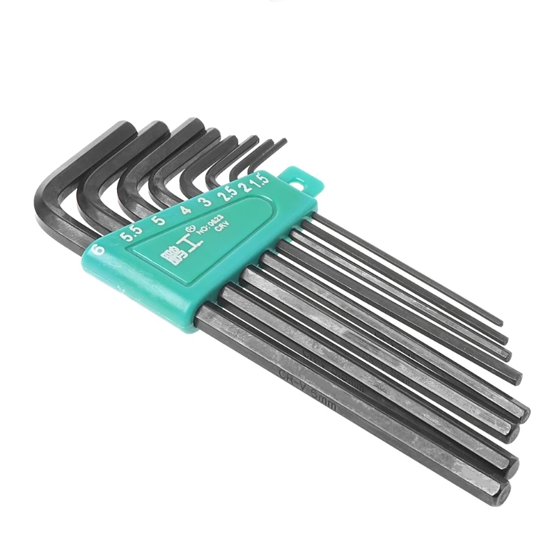 8 шт./компл. 1,5 мм-6 мм шестигранный ключ набор гаечных ключей гаечный ключ для ремонта ручные инструменты