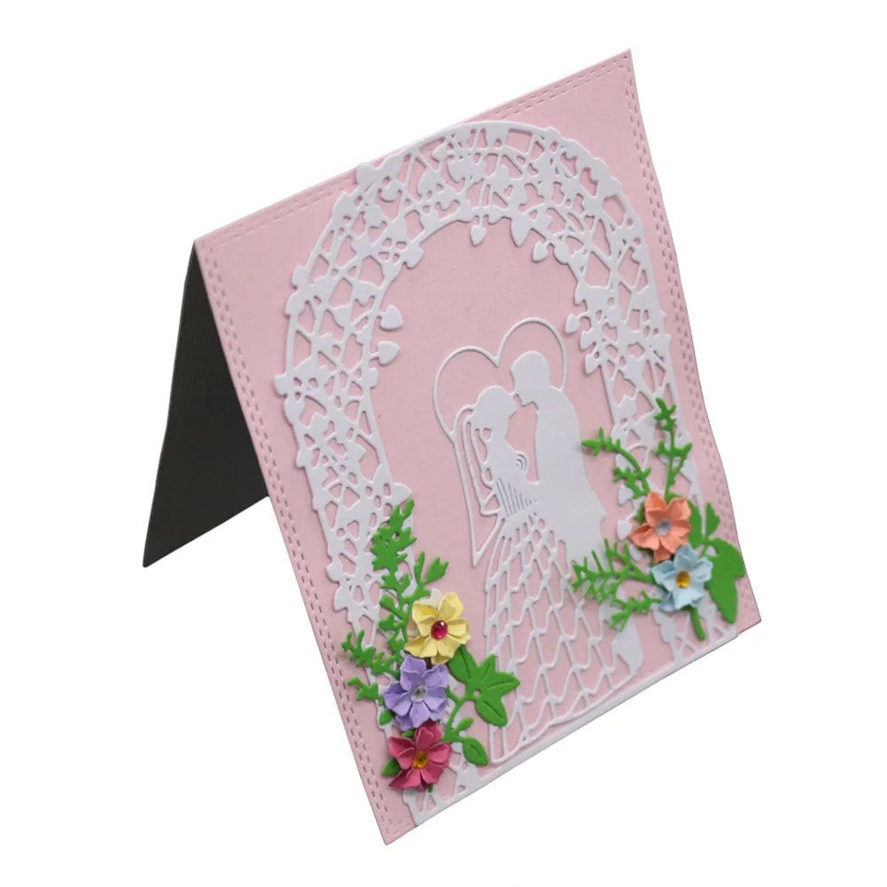 

Wedding Lovers Cutting Dies Carbon Steel Embossing Stencils Scrapbooking Album DIY Decor Craft TB Sale