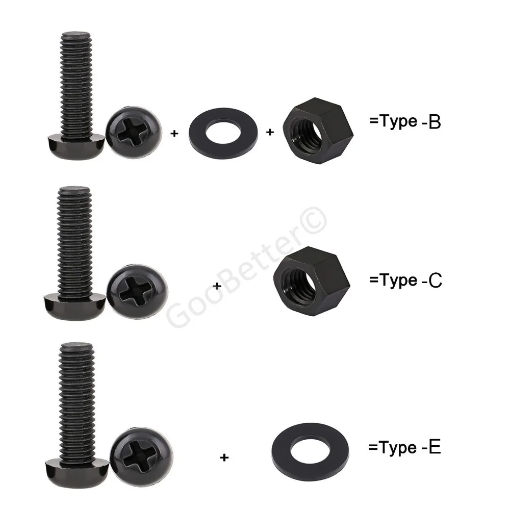 M6 черный пластик нейлон круглая сковорода Phillips головка машина винт+ гайка+ плоская шайба комплект длина 8 10 12 15 20 25 30 мм