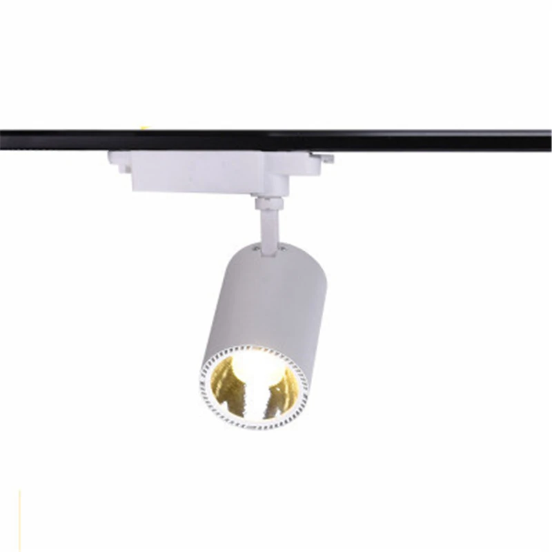 40X черный/белый светодиодный COB рельсовый светильник 3-30 Вт регулируемый рельсовый трек светильник ing лампа для магазина одежды показать светильник s
