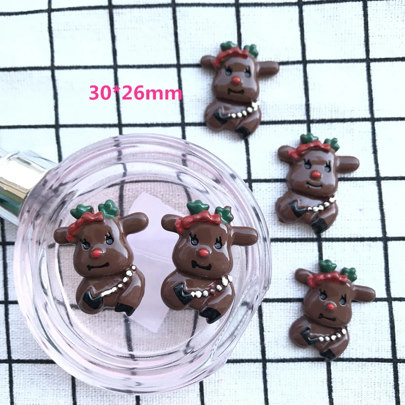 

Free Shipping flat back resin convex circular Christmas decoration DIY