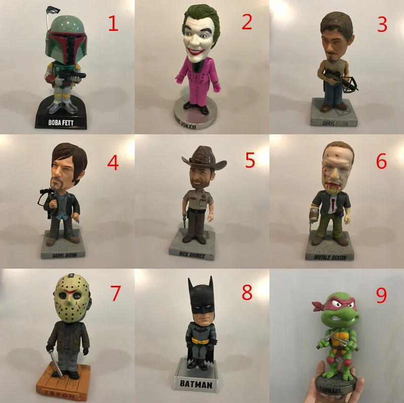 Funko Wacky Wobbler б/у Boba Jason The Joker Walking Dead Batman черепаха Виниловая фигурка Коллекционная