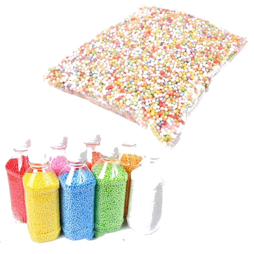 Foam Mini Styrofoam Assorted Polystyrene Crafts HOT!! Colors Filler Beads Balls