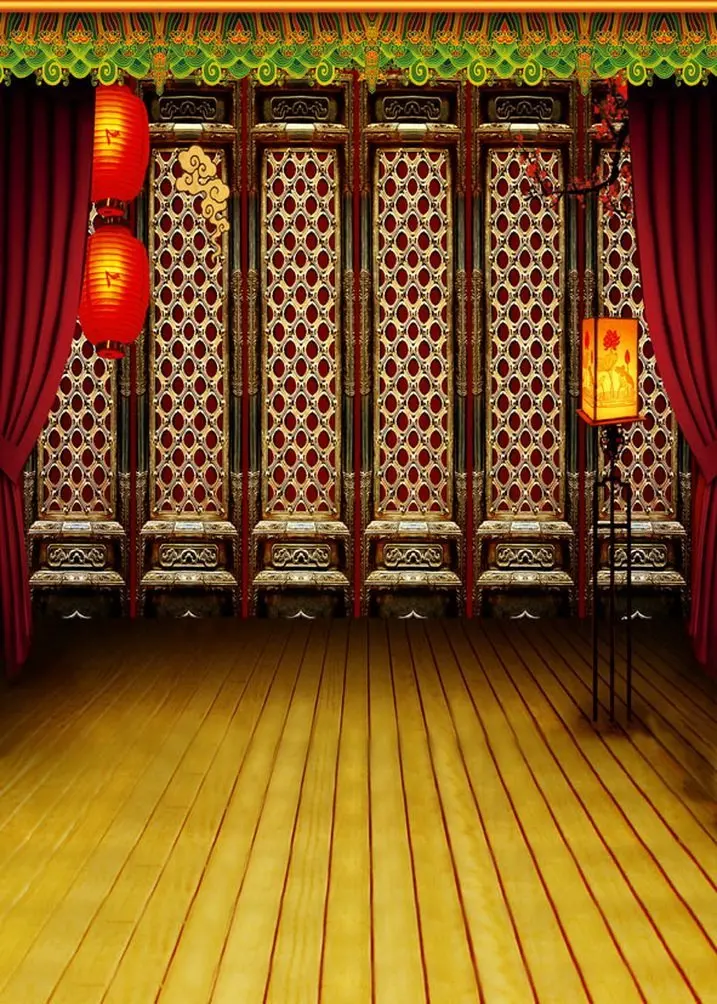 

Chinese Traditional Door Photography Backdrops Photo Props Studio Background 5x7ft
