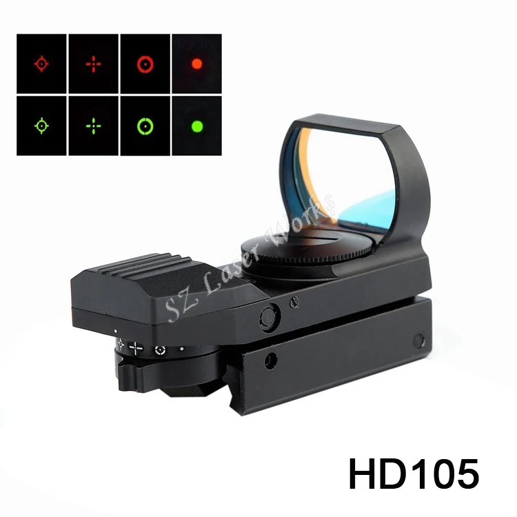 

Tactical Optics 1X22X33mm Red Dot Open Reflex Sight 4 stype Reticles scope with Weaver-Picatinny Rail Mount for 22 mm/11mm rails