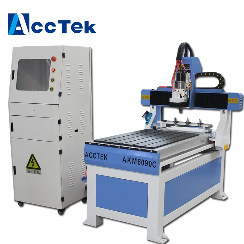 ACCTEK Small Size 6090 ATC CNC Routerin Wood Routers from Tools on