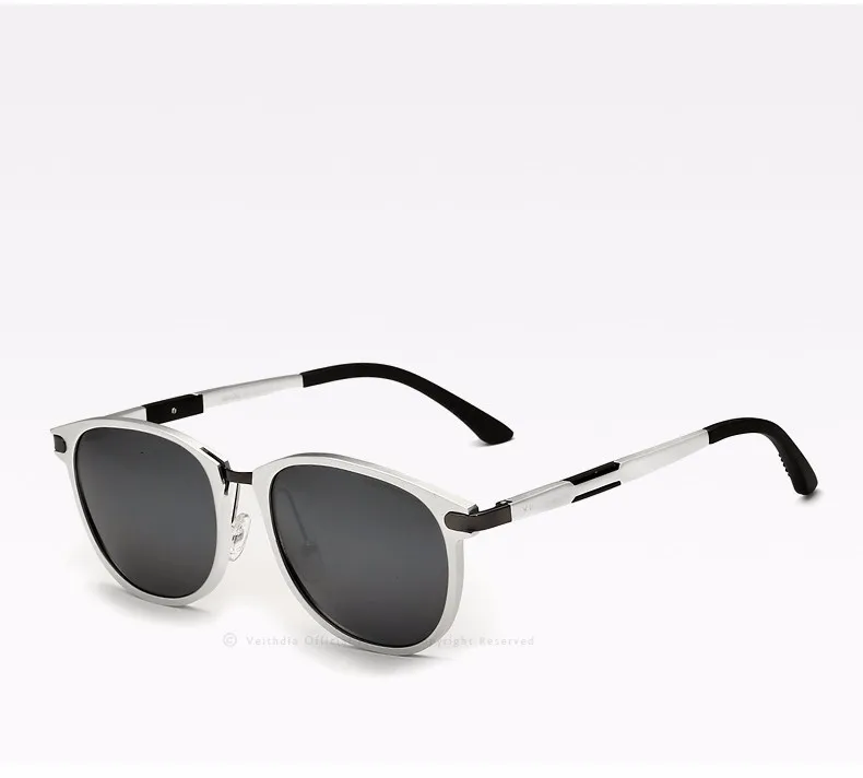 Унисекс, ретро стиль, сплав магния и алюминия, солнцезащитные очки с поляризованными линзами, винтажные солнцезащитные очки, 6680