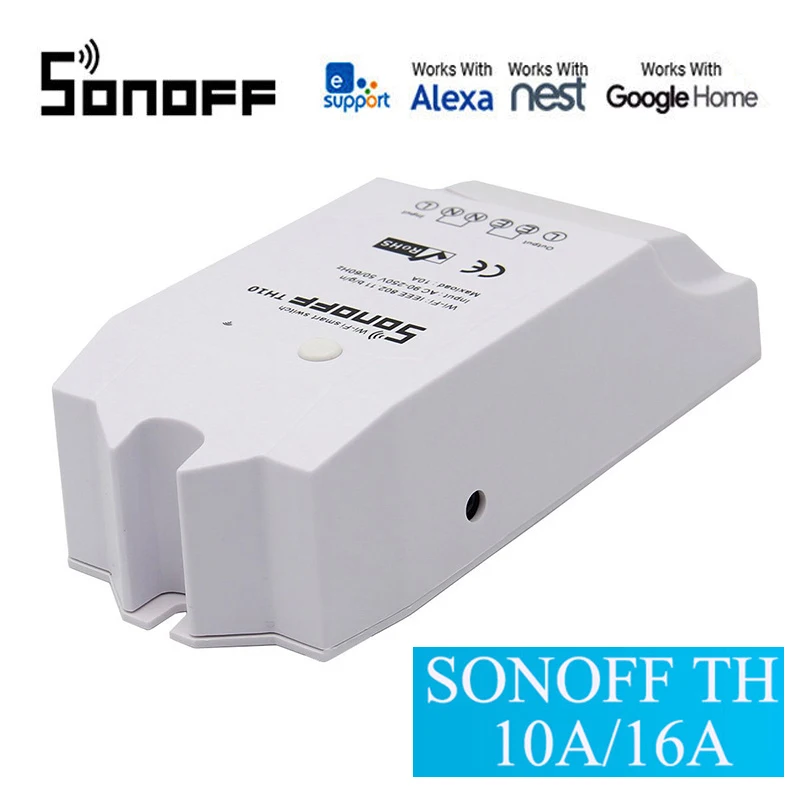 

2/4/5pcs Sonoff 10A WiFi Smart Switch controller temperature humidity Monitor remote control smart home automation kit for ITEAD