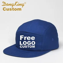 DongKing, на заказ, жокейская шляпа, 5 панелей, бейсбольная кепка, Snapback Кепка, свободный текст, вышивка логотипа, принт, хлопок, регулируемая, персонализированная