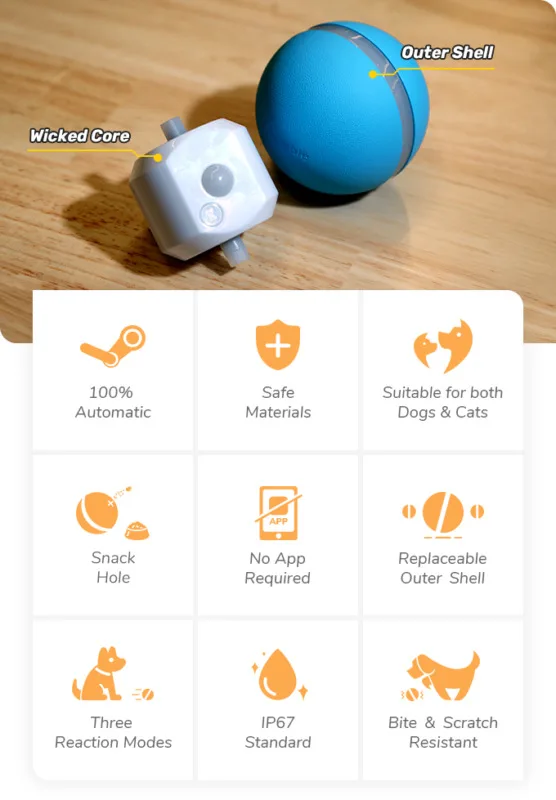 pet led jumping activation ball