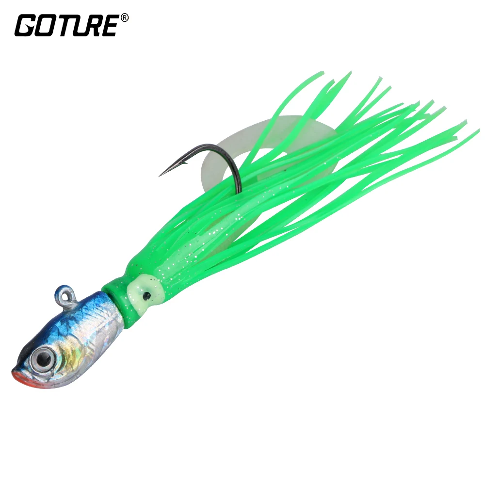 Buy Goture 30g 12cm Soft Fishing Lure Metal Jig Head