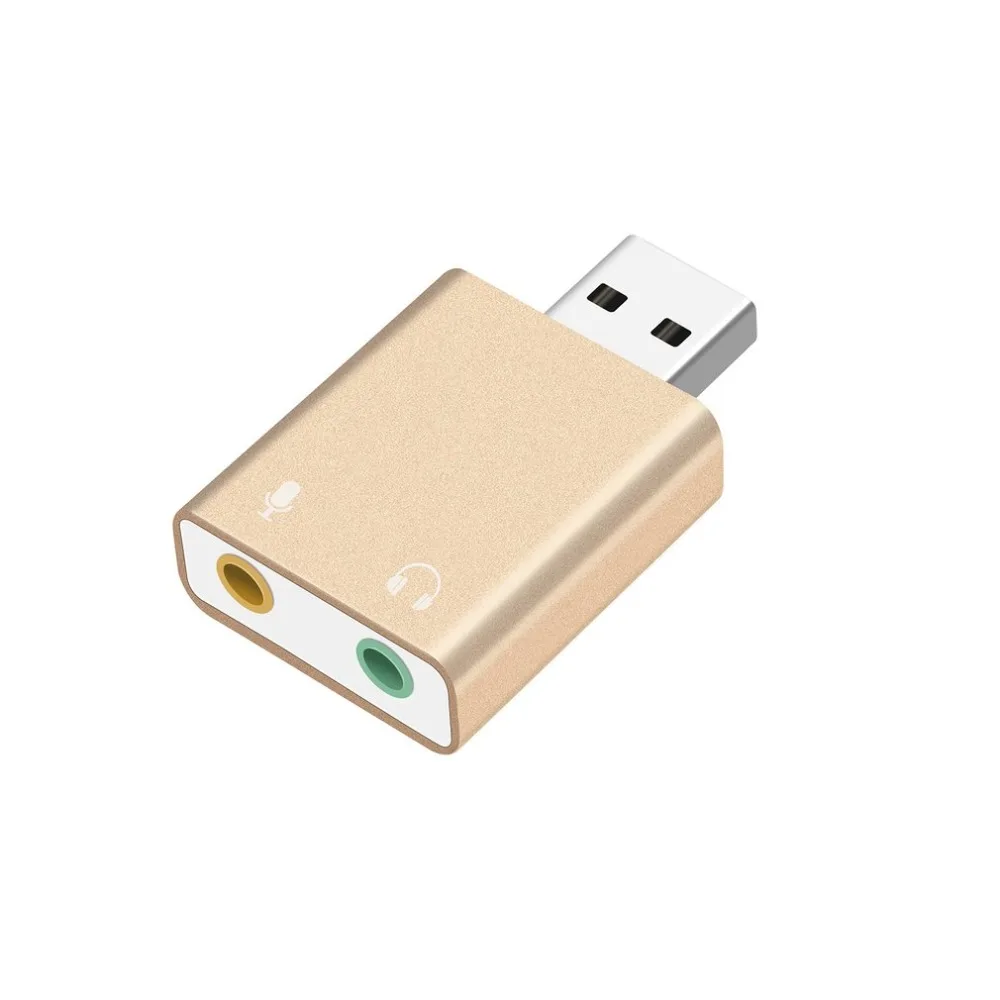 Звуковая карта USB внешний для наушников гнездо для микрофона USB адаптер аудио карты для ноутбука звуковой карты компьютера