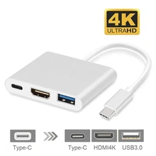 USB 3.1 Type C To HDMI Type-C USB 3.0 4K USB-C HUB Adapter Type-C Extender HD 4K Male to Female for Macbook Air Converter USB 3.1 Type C To HDMI Type-C USB 3.0 4K USB-C HUB Adapter Type-C Extender HD 4K Male to Female for Macbook Air Converter
