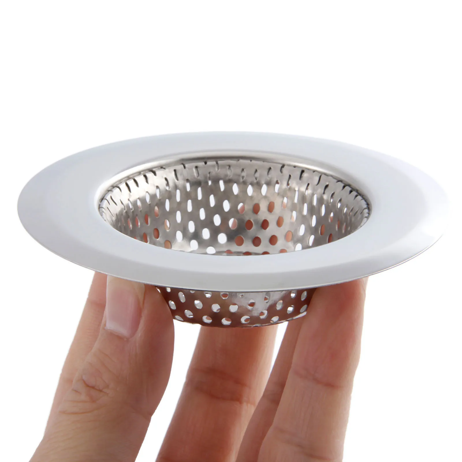 

Stainless Steel Kitchen Sink Strainer 11.3/9/7CM Diameter Wide Rim Stainless Steel Sink Drain Cover for Kitchen Bathroom Shower