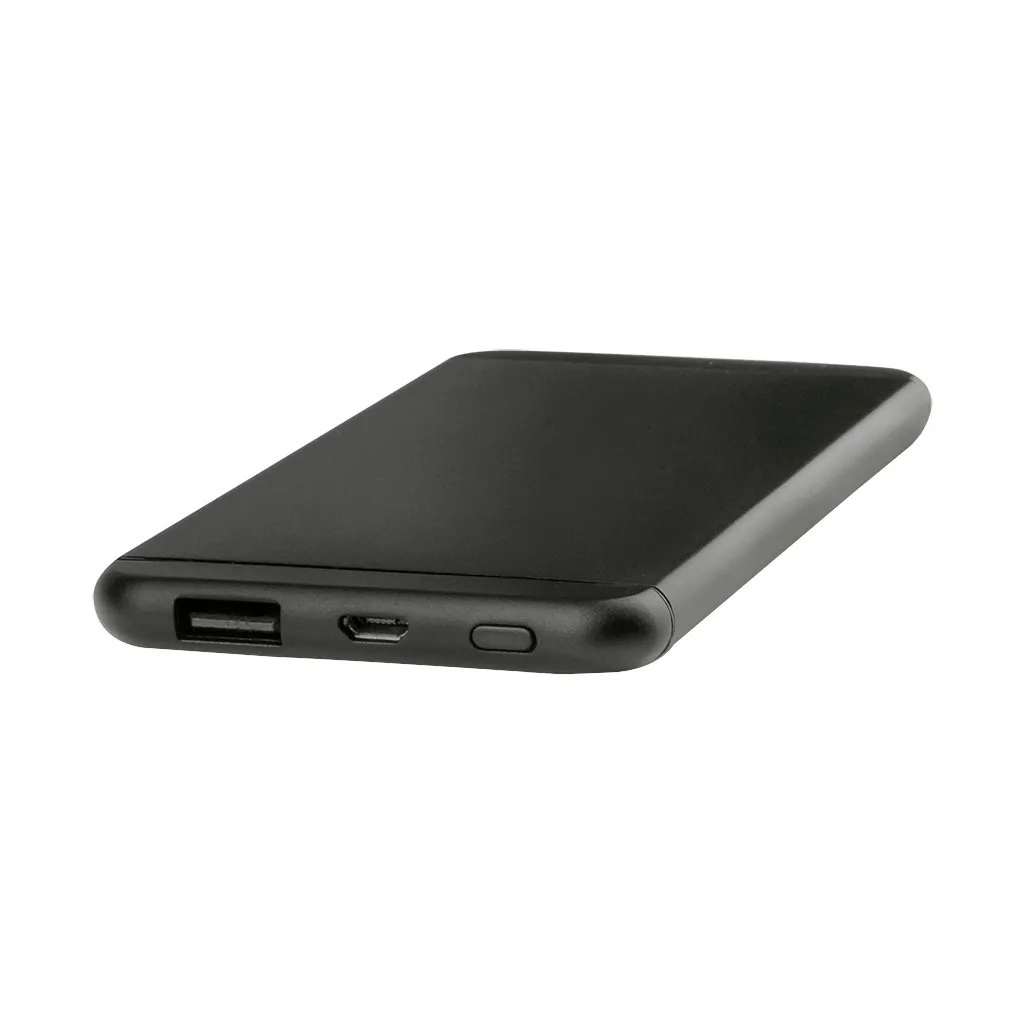 

color black ultra-thin polymer mobile power 5000 mAh fast charging QC3.0 Type-C 2.0 compatible smart phone mobile power light