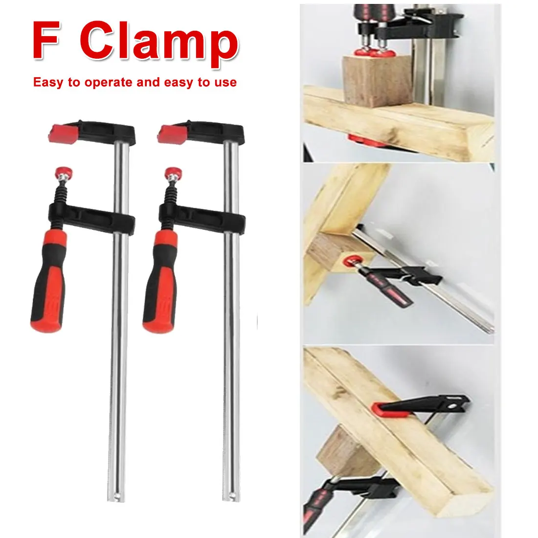 

DIY Heavy Duty General Purpose F Clamp Woodworking High Strength Hand Saw Tool Carpentry Clamps Hand Tools