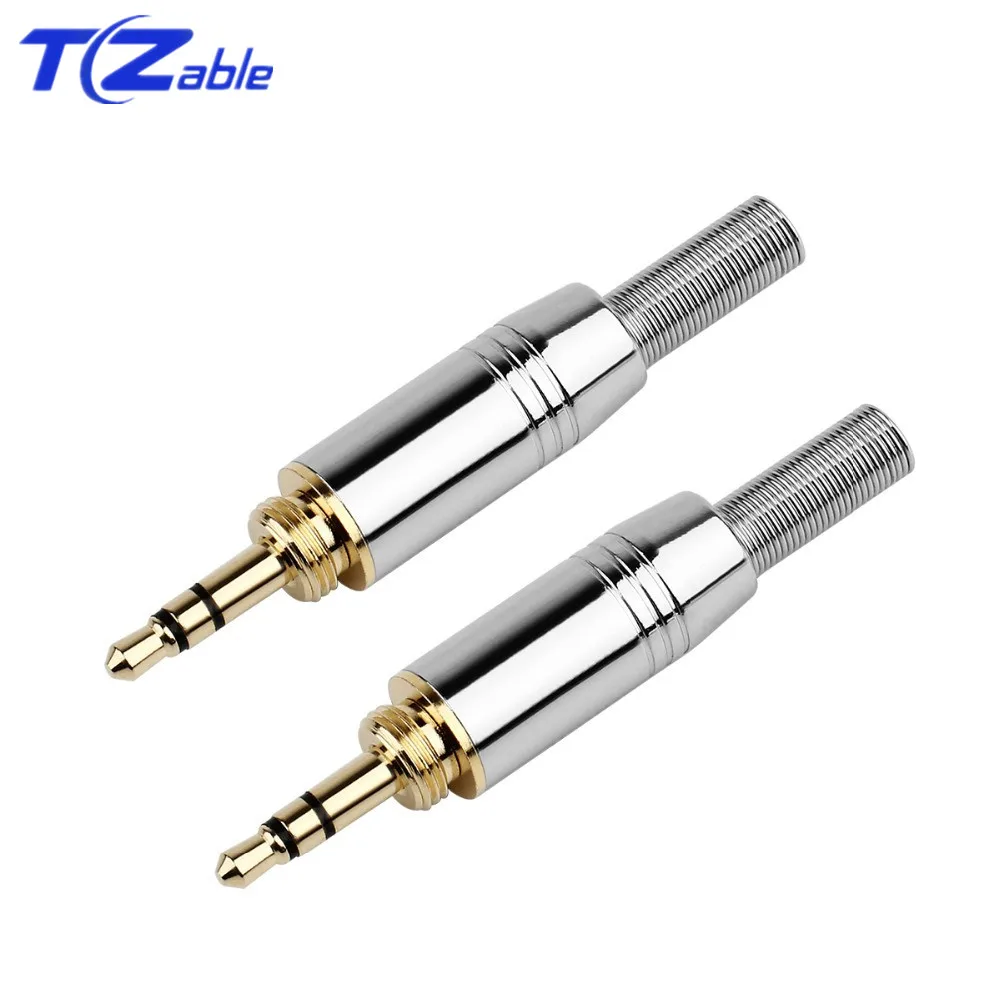 

3.5MM 3Level Headphone Adapter Jack Connector DIY HiFi Plug Stereo Adapter With Tail Plug For Mobile Phone Audio With 3.5MM Jack