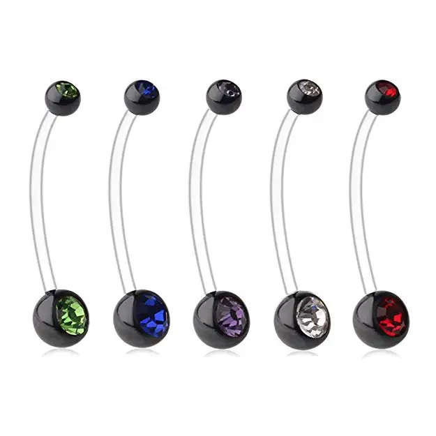 5PCS_Jeweled_CZ_Pregnancy_Sport_Maternity_Flexible_Bioplast_Belly_Navel_Button_Ring_Retainer_14G_1_1_2Inch_38mm__1529717567307_0