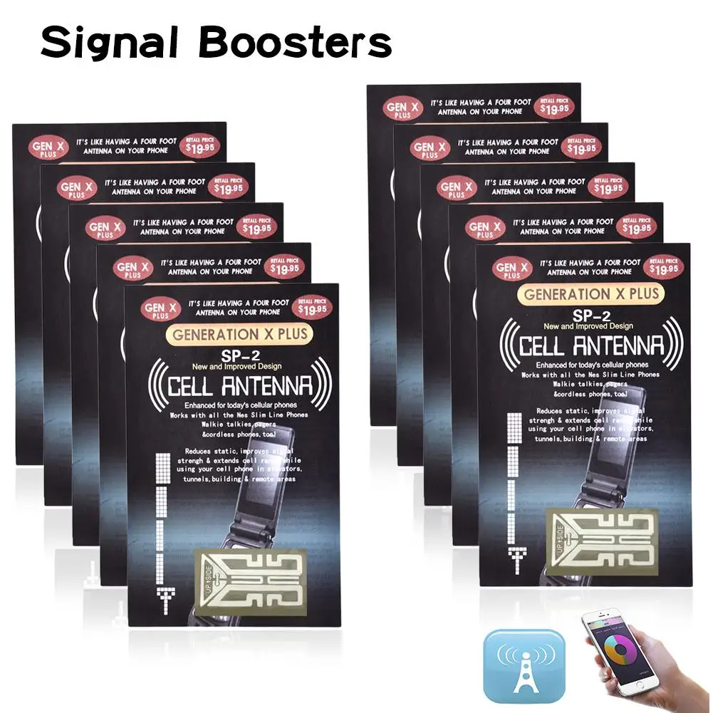 Wholesale 10pcs New Cell Phone Signal Boosters Universal Mobile antenna amplifier Portable SP-2 Antenna GENERATION For iPhone8 X | Мобильные