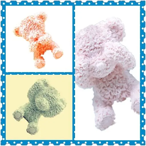 

Wholesale Bear Shape car Pendant Mold gypsum aromatherapy candle silicone molds DIY Craft Plaster Mould