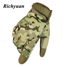 Multicam Camo Flexible Touch Screen Lightweight Breathable Assault Motorcycle Hard Knuckle Full Finger Gloves Outdoor Cycling sahoo 42890 breathable touch screen full finger cycling gloves black blue xl pair