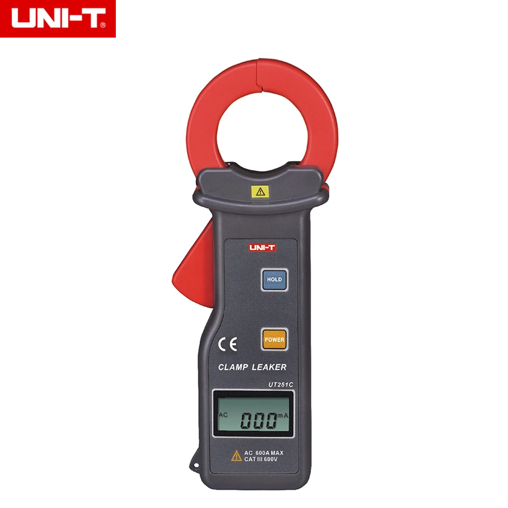 

UNI-T UT251C High Precision Clamp Leakage Meter 0.001mA-600.00A Leak Ammeter Data Storage RS-232 Transmission Auto Power Off