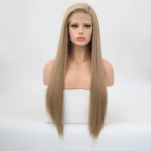 Харизма синтетический парик на кружеве длинные шелковистые прямые с высоким конским хвостом термостойкие волокна Замена парики для женщин