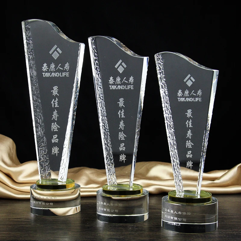 

24*8cm K9 Crystal Trophy Cup Creative Prize Cup Promotion Encourage Souvenir