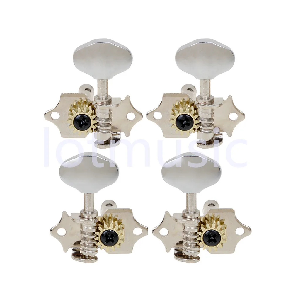Ukulele Tuning Pegs 2L2R Chrome Silver Machine Heads Tuners for