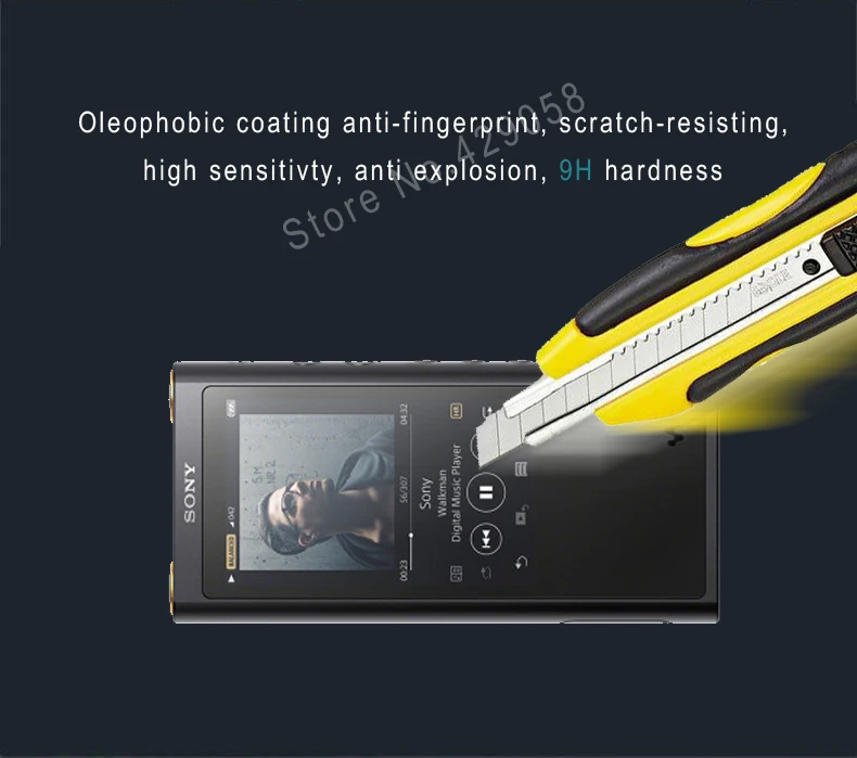 Защитная пленка для экрана из закаленного стекла SONY NW ZX300 ZX300A с заглушкой от