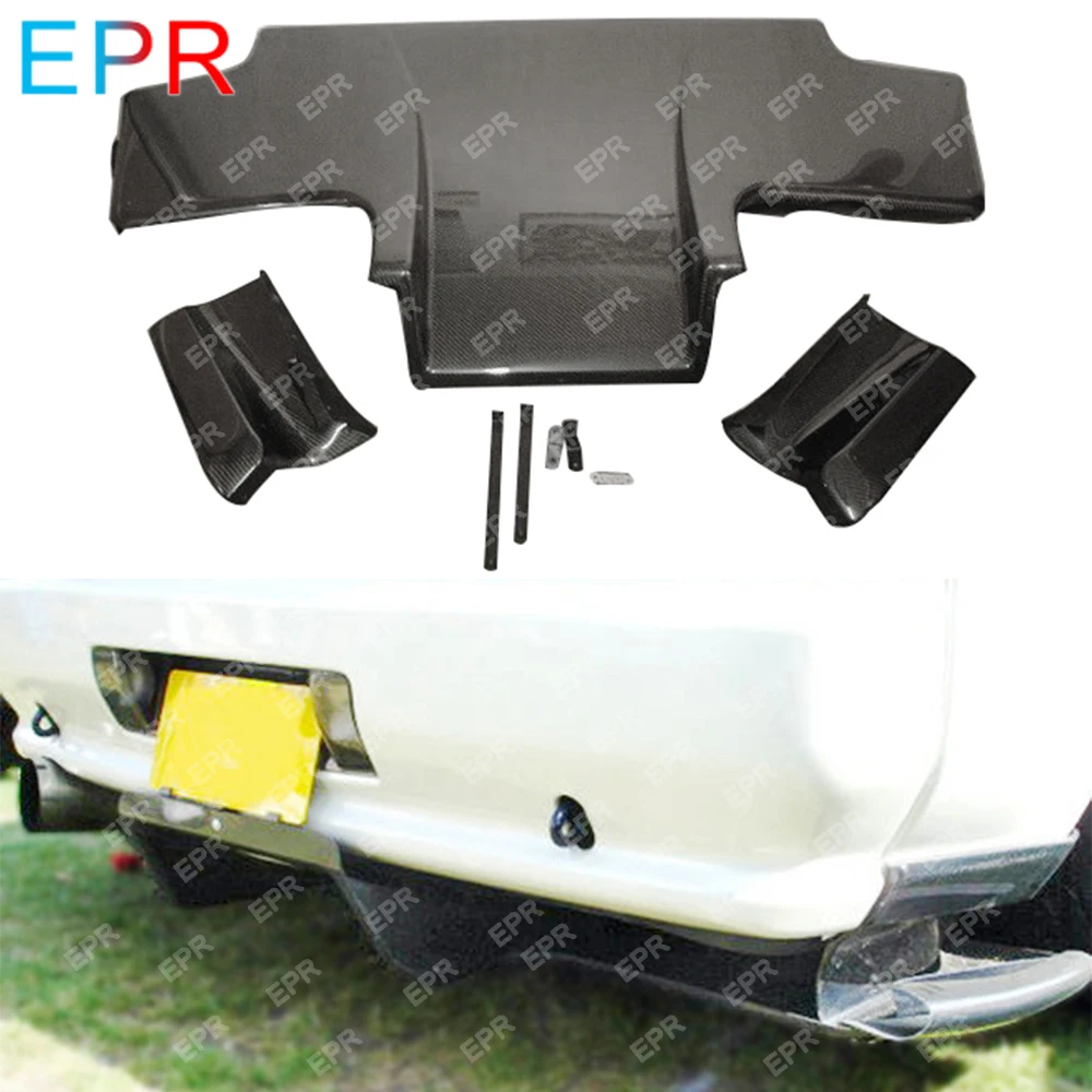 

For Nissan Skyline R32 GTS Carbon Fiber Rear Diffuser Tuning For GTR R32 Top Secret Rear Diffuser w/ Metal Fitting Accessories