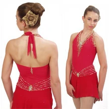 Лидер продаж; детское платье для катания на коньках; новое Брендовое платье конькобежное для девочек; DR3195