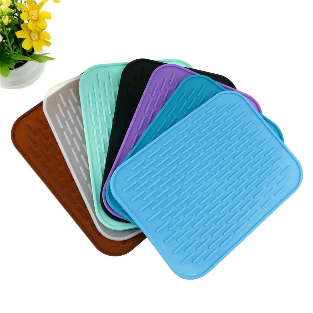 

Beautiful Anti-Hot Insulation Mat Pot Dishes Placemate Non-Slip Coaster Tableware Drain Pad