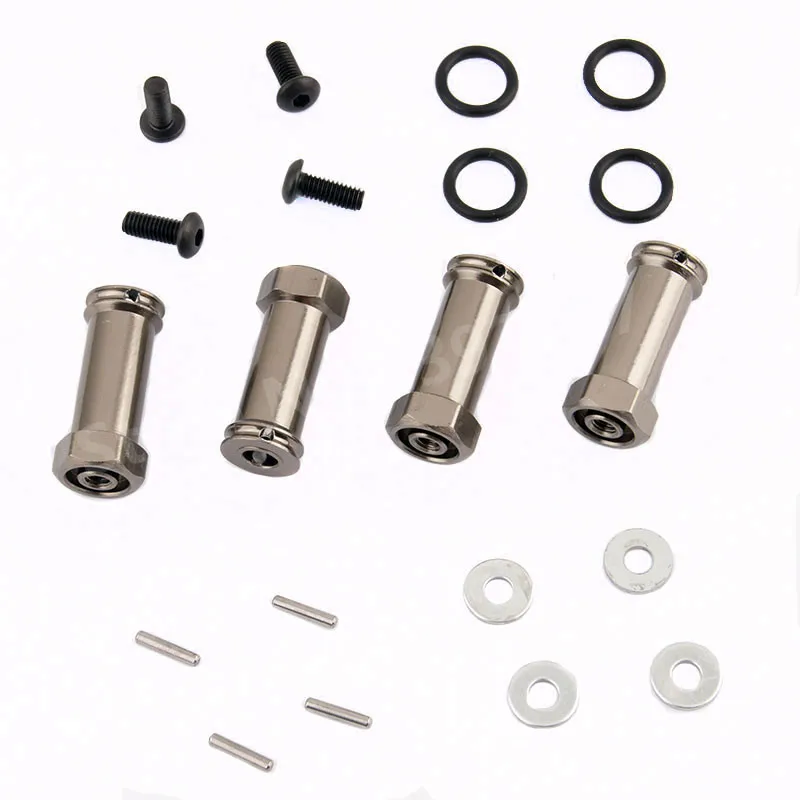 

RC Car Upgrade Parts Aluminum Alloy 12mm Wheel Hex Hub Extension Adapter 30mm Hex Drive For 1/10 Scale Models Traxxas Slash 4x4