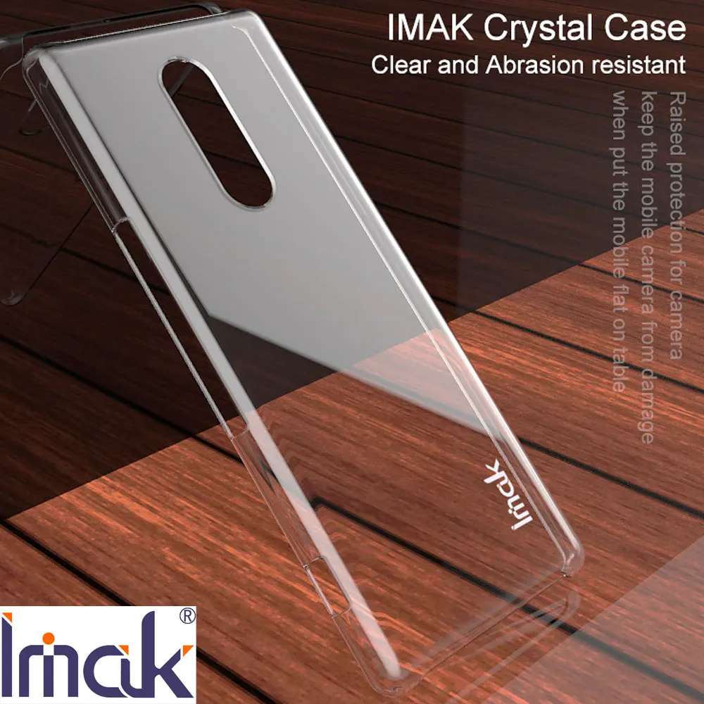 Прозрачный чехол Imak Air для Sony Xperia 5 1 ii твердый пластиковый из поликарбоната II 10