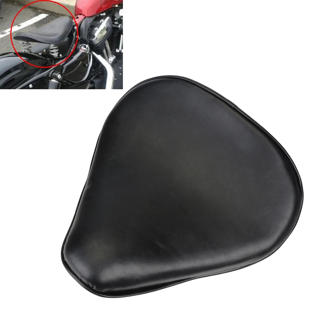 

Neverland 13.4" Synthetic Leather Motorcycle Solo Seat For Harley Chopper Bobber Custom Universal Black D35