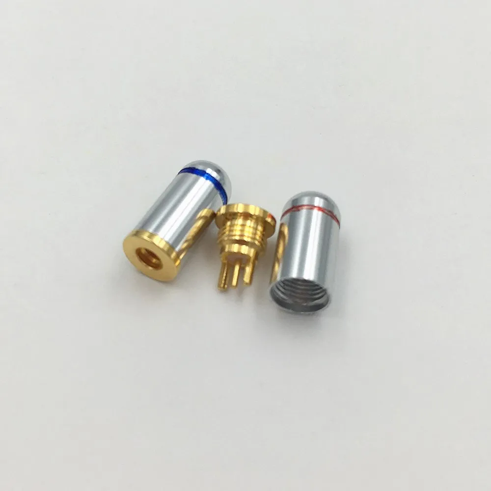 5 пар наушников MMCX DIY женский Булавки разъем для Shure ed5 SE535 прямые Форма DIY позолоченный штекер