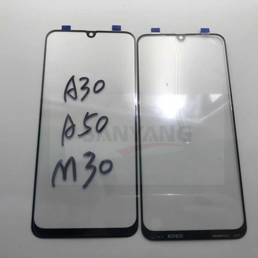 10 шт. внешнее стекло для samsung Galaxy A30 A50 M30 A305 A505F lcd Сенсорная панель экран Переднее стекло внешняя линза M305F сенсорная панель