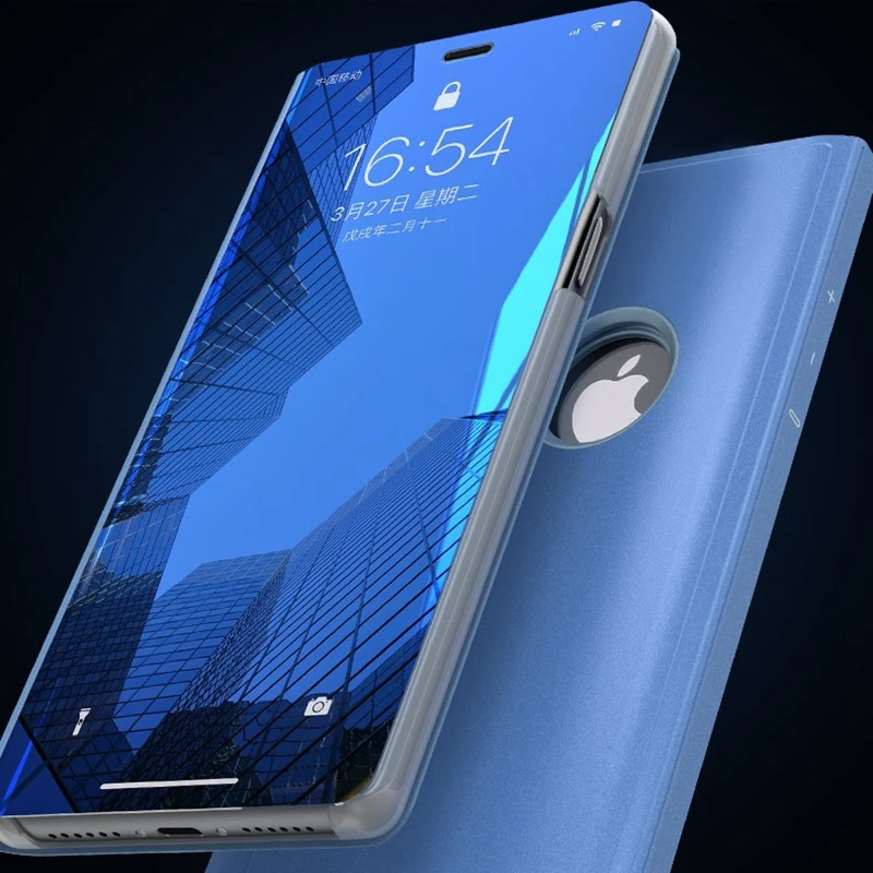 

Plating Mirror Case For Huawei Nova Lite Cover Huawei Nova 3E 3i 3 Cover Premium Original Leather Flip Case