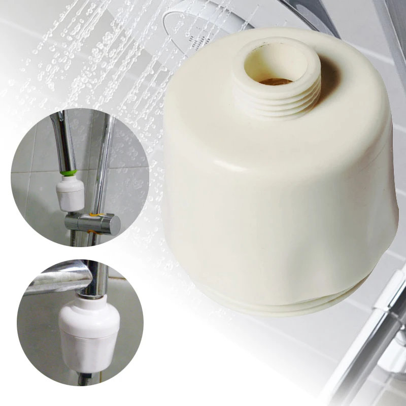 

In-Line Shower Bath Head Purifier Active Carbon Water Softener Filter Chlorine Remover*
