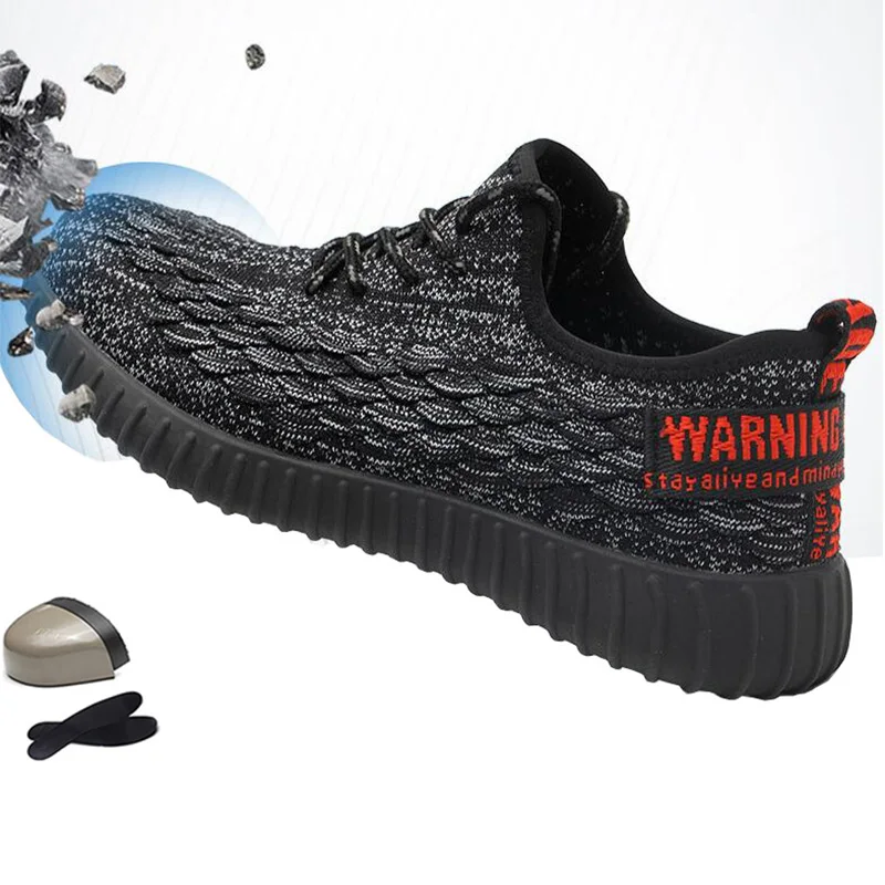 

2019 New Summer Work Safety Shoes Boots Breathable Comfortable Steel Toe Cap Anti-smashing Anti-piercing Safety Working shoes