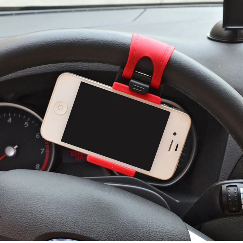 

Car Phone Holder Steering Wheel Clip Socket For Mitsubishi motors asx lancer 10 9 x outlander xl pajero sport 4 l200 carisma