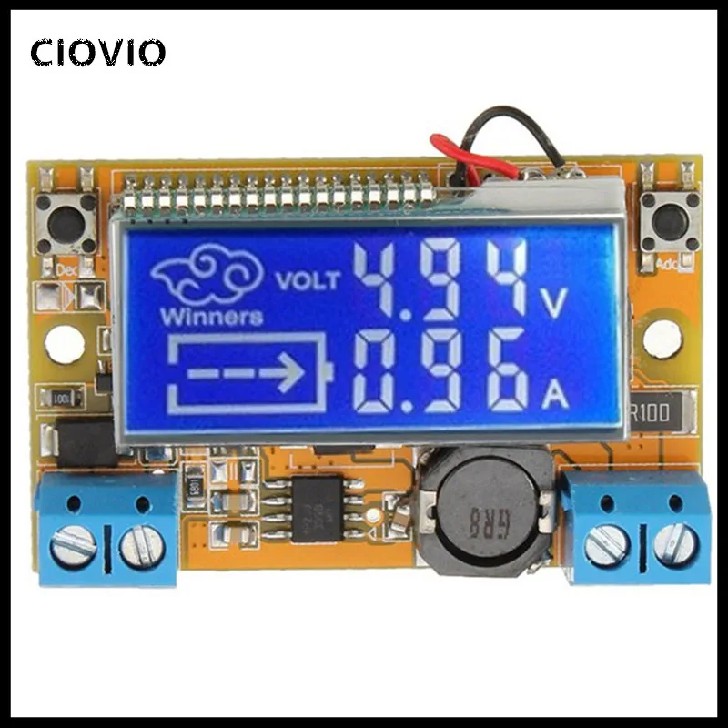 

Dual Display DC-DC 5-23V To 0-16.5V 3A Max Step Down Power Supply Buck Converter Adjustable LCD Step-down Voltage Regulator