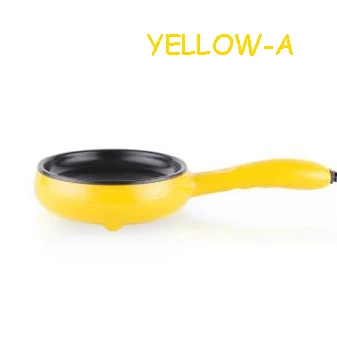 BETOHE многофункциональная Бытовая мини-омлет для яиц, блинов, электрическая жареная сковорода для стейка, антипригарное вареное яйцо, пароварка - Цвет: Yellow-A
