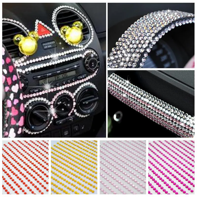 

1040 Pcs/Sheet 3mm Self Adhesive Rhinestone Stickers DIY Phone Car Art Decal Acrylic Rhinestone Sticker Scrapbooking Stickers 8Z