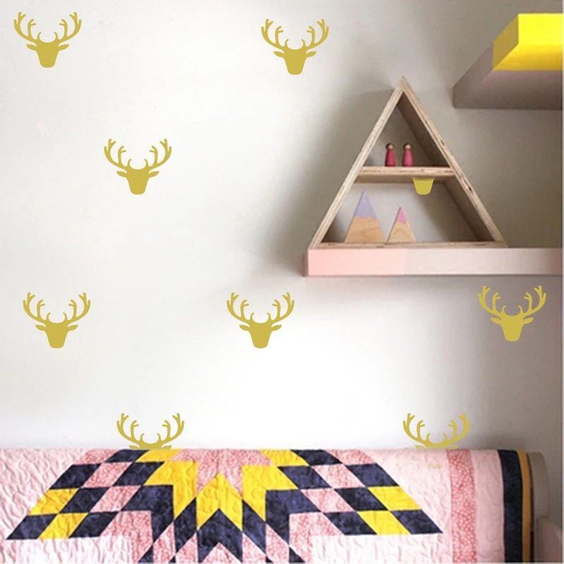 Baby Nursery Deer Wall Sticker Lovely Deer Wall Decal DIY Cartoon Deer